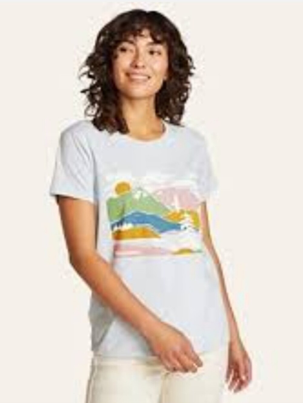 NWT Eddie Bauer Graphic Tee with Mountain Landscape